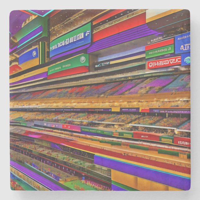 Pixel Store-Untersetzer Steinuntersetzer (Vorderseite)