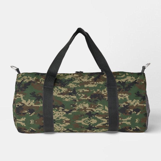 Pixel-Tarnmuster für das Militär Duffle Bag (Vorderseite)
