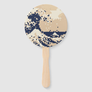 Pixel Tsunami 8 Bit Pixel Art Fächer