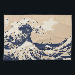 Pixel Tsunami 8 Bit Pixel Art Handtuch<br><div class="desc">Die Große Welle von Kanagawa (神 奈 川 浪 裏) Vintagen 8 Bit Pixel Tsunami Art. Globe Trotters spezialisiert sich auf die Idiosynkratie von überall aus der Welt. Hier finden Sie einzigartige Grußkarten,  Postkarten,  Poster,  Mousepads und mehr.</div>