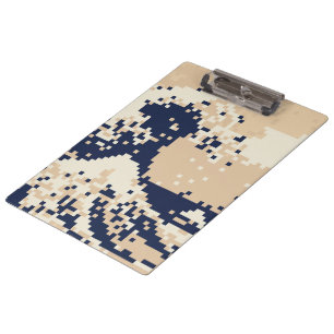 Pixel Tsunami 8 Bit Pixel Art Klemmbrett