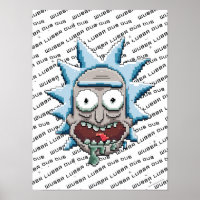 Pixel Vers Rick Drooling Head