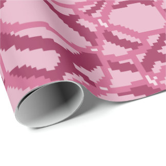 Pixel-Wasserwellenmuster Geschenkpapier