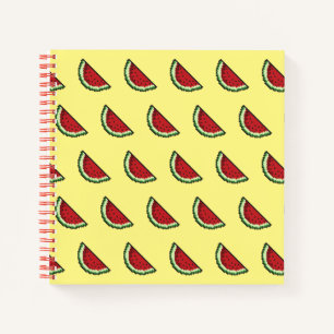 Pixel-Watermelon-Muster Notizbuch