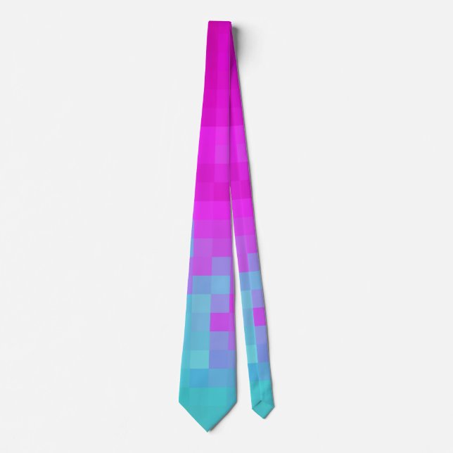 Pixel-Wellen-Krawatte Krawatte (Vorderseite)