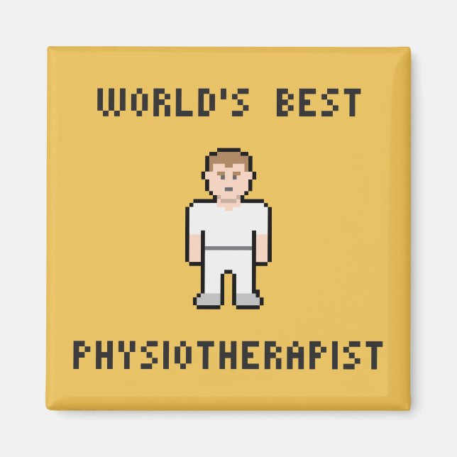 Pixel World's bester Physiotherapeut Magnet (Vorne)