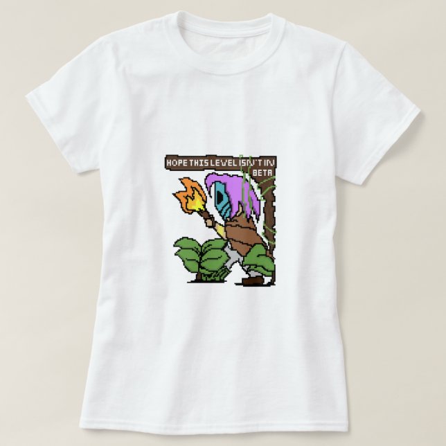 Pixel-Zeichen vergrößern - "Beta-Level"? T-Shirt (Design vorne)