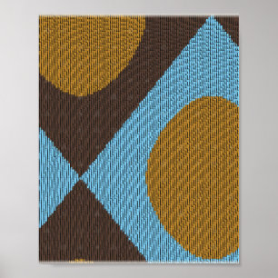 Pixelart-Minimalistisches Muster  Poster