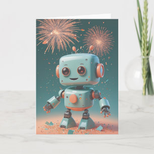Pixelated Birthday Confetti Party Karte
