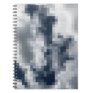 Pixelated Cloud Spiral Notebook Notizblock