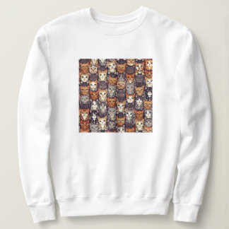 Pixelated Digital Colorful Cats Sweatshirt