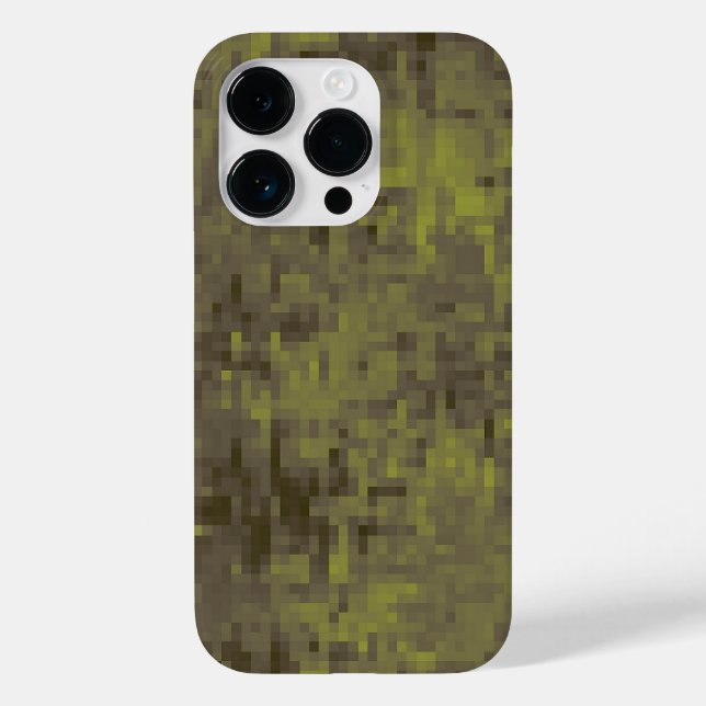 Pixelated Jungle Camouflage Case-Mate iPhone 14 Pro Hülle (Rückseite)