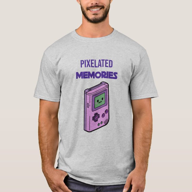 Pixelated Memories Retro Game Boy Art – Nostalgic  T-Shirt (Vorderseite)