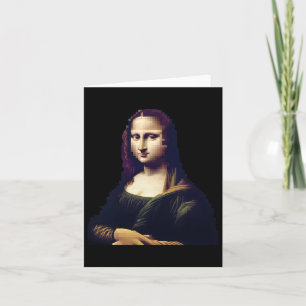 Pixelated Mona Lisa Digital Renaissance Remix Stic Karte