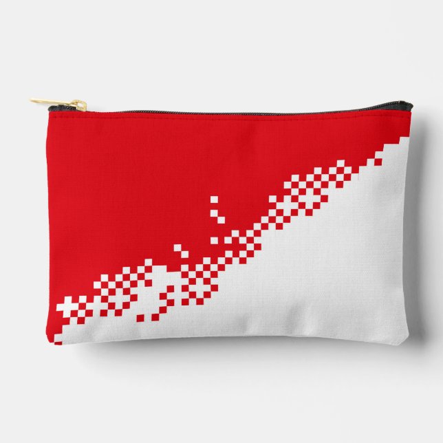 Pixelation 8Bit Fans Zubehörtasche (Vorderseite)