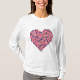 Pixelbasierte Liebe T-Shirt