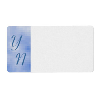 Pixeled Sky Shipping Label