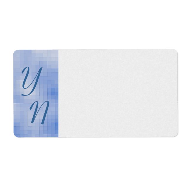 Pixeled Sky Shipping Label (Vorne)