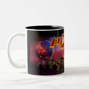 Pixelfield Spiel  Reptilians-Tasse Zweifarbige Tasse