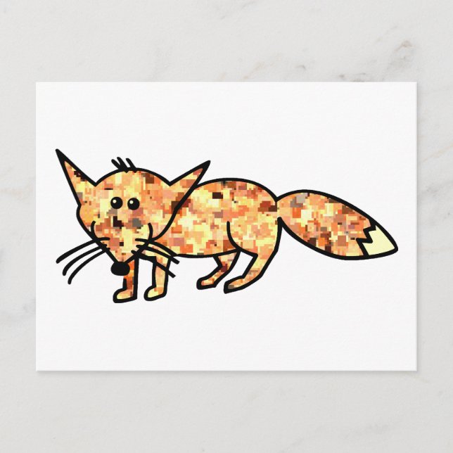 Pixelfox Postkarte (Vorderseite)