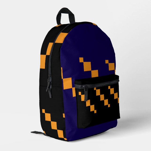 Pixelgeometrischer Rucksack (Rückseitige Ecke links)