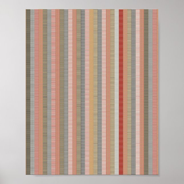 Pixeliges mathematisches Muster  Poster (Vorne)