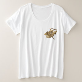 Pixeliges Paar goldener Absätze Große Größe T-Shirt