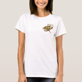 Pixeliges Paar goldener Absätze T-Shirt