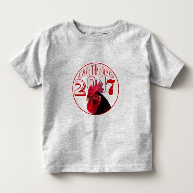 Pixelized Rooster Chinesisches Neujahr 2017 G Kid  Kleinkind T-shirt (Vorderseite)