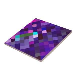 Pixelmuster - Lila Fliese