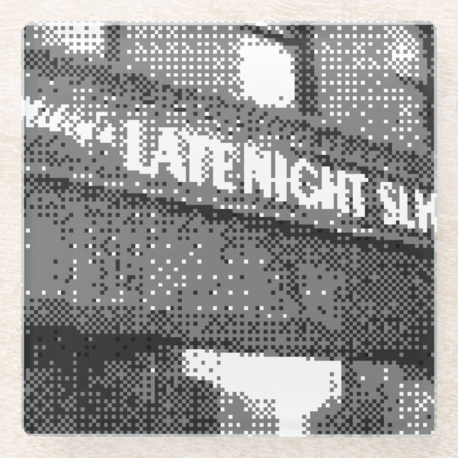 Pixelpizzeria Glasuntersetzer (Vorderseite)