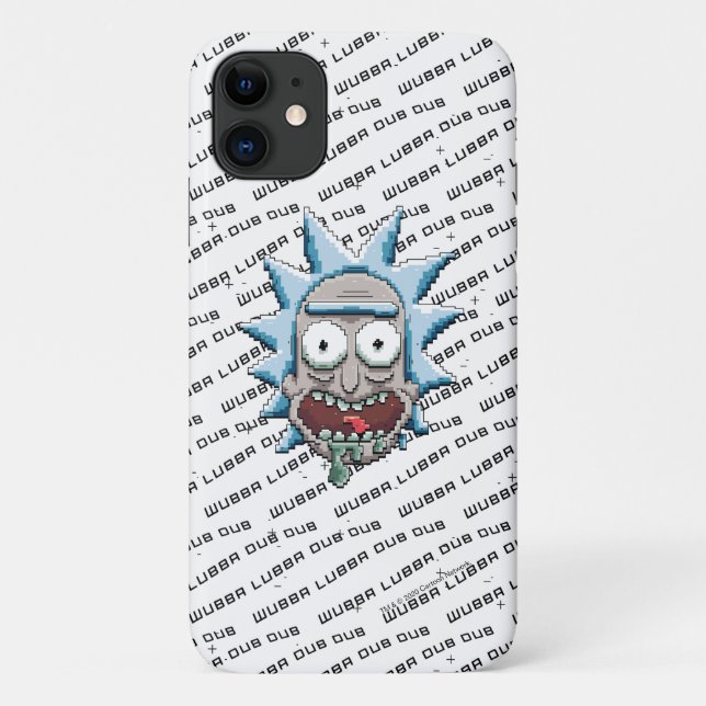 Pixelrick-Drooling-Head Case-Mate iPhone Hülle (Rückseite)
