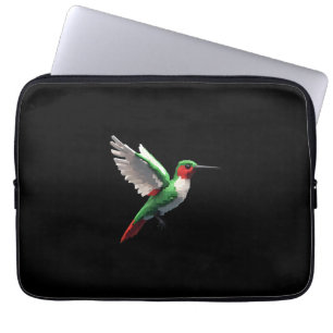 Pixels Green Hummingbird Laptopschutzhülle