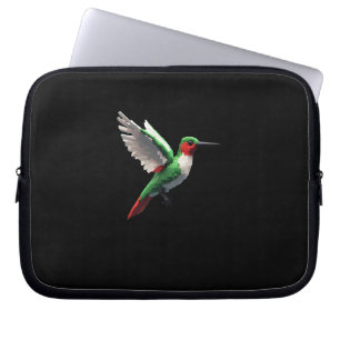Pixels Green Hummingbird Laptopschutzhülle