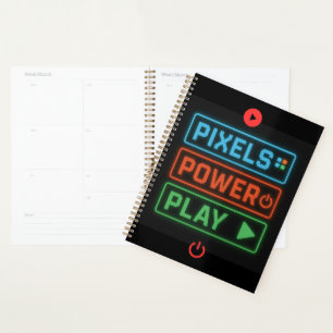 Pixels Power Play Gamer-Planer – Game On! Planer