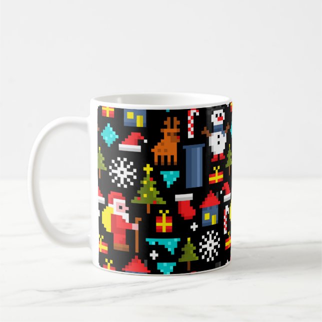 PixelweiWeihnachtsWeihnachtsWeihnachtsWeihnachtsWe Kaffeetasse (Links)