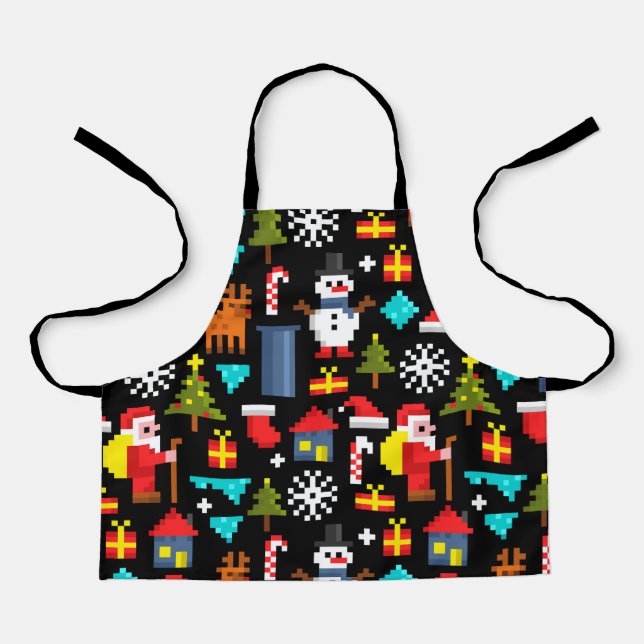 PixelweiWeihnachtsWeihnachtsWeihnachtsWeihnachtsWe Schürze (Vorderseite)