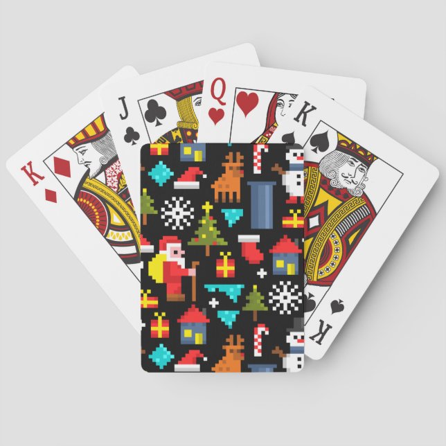 PixelweiWeihnachtsWeihnachtsWeihnachtsWeihnachtsWe Spielkarten (Rückseite)
