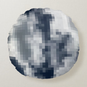 Pixelwolkenwirbelkissen Rundes Kissen