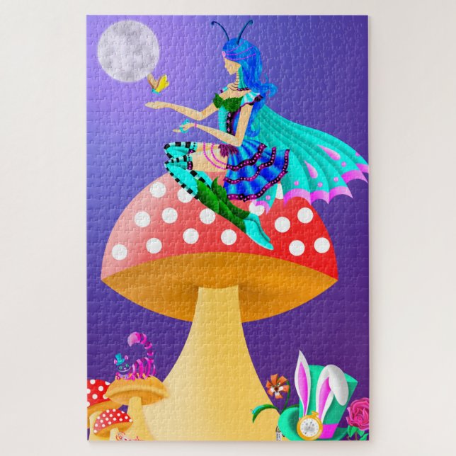 Pixie auf Mushroom Jigsaw Puzzle (Vertikal)