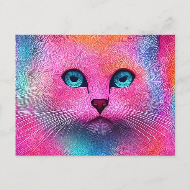 „Pixie“ Blaue Augen”  Postkarte (Vorderseite)