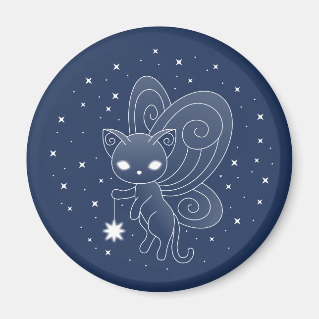 Pixie Cat - Fairy Wings Kitty Magnet (Vorne)