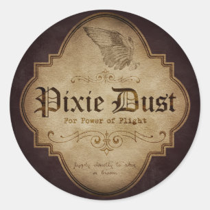 Pixie Dust Apothecary Runder Aufkleber