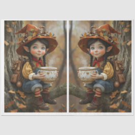 Pixie Orange Hat Mirror Tissue Paper Seidenpapier