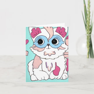 Pixie Pop Katze Dankeskarte
