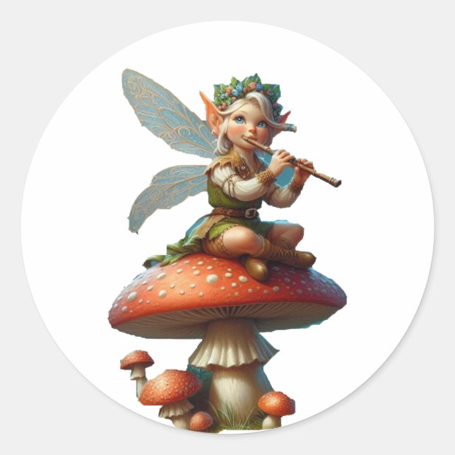 Pixie Runder Aufkleber (Vorderseite)