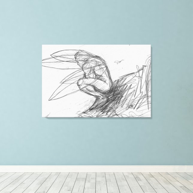 Pixie Staub im Wind Leinwanddruck (Insitu (Holzboden))