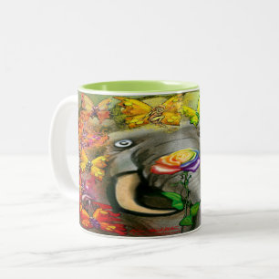 Pixies Arc-en-ciel Mug à café à deux tons