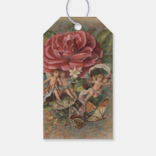 Pixies, Engel, Schmetterlinge & Blume - Geschenk-T Geschenkanhänger