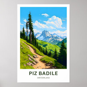 Piz Badile Schweiz Reisen Print Poster